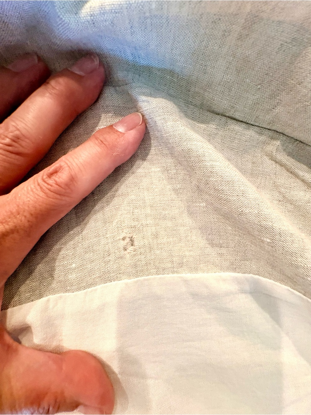 🟢 POTTERY BARN BELGIAN FLAX LINEN CAL KING BEDSKIRT IN COLOR NATURAL 🟢 - Picture 10 of 10